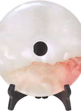 玉石平安扣摆件客厅办公室装饰