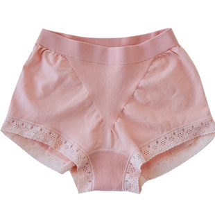 fimage有致内裤女士弹力棉质面料中腰三角裤蕾丝提臀性感无痕短裤