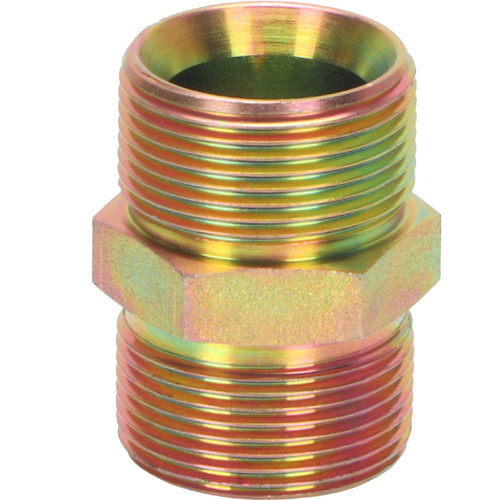 英制双C型油管接头内锥喇叭口内凹铁过渡液压外螺纹高压胶管直接