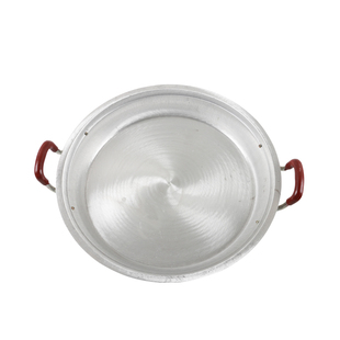 商用铝平底锅加厚加深煎锅不粘锅烙饼煎包铝锅老式铝制双耳平锅
