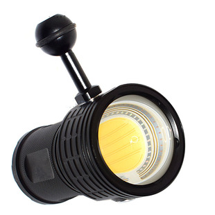 B12潜水80米摄影补光COB乏光水下拍照照明灯 大功率100W超亮手电