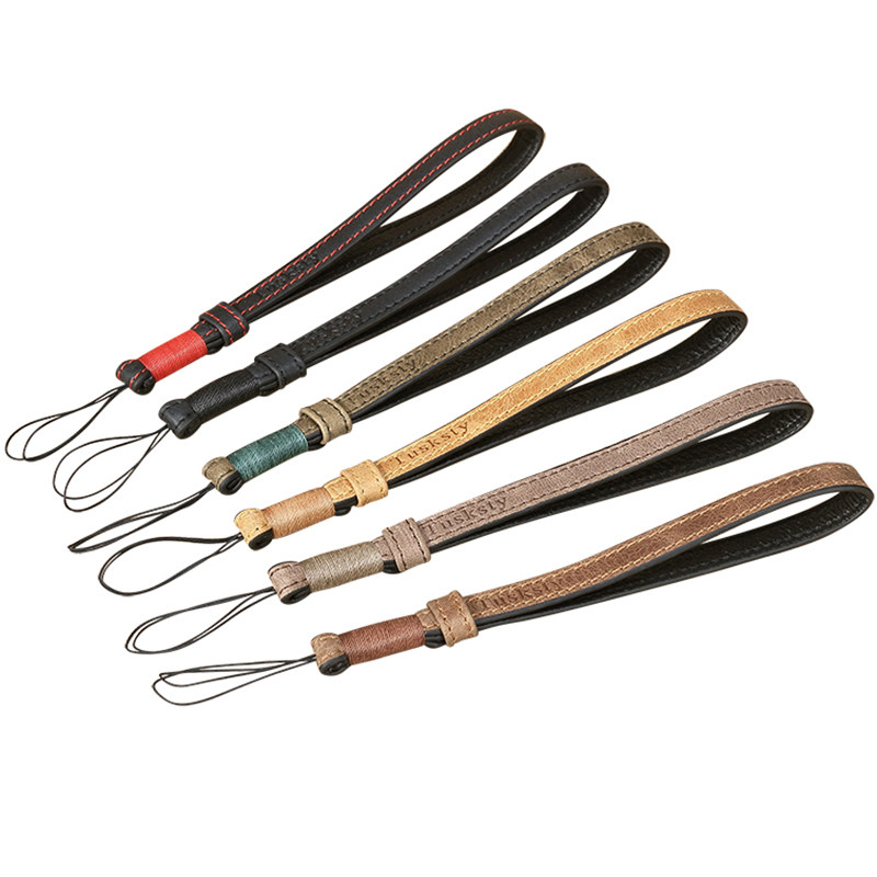 适用索尼黑卡M2M3M4M5M6理光GR2gr3松下LX10相机牛皮腕带复古手绳