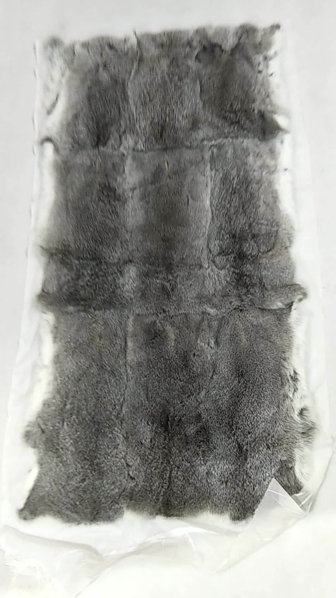 Wholesale Natural Chinchila Color Rabbit Fur Blanket Buy Real Rabbit
