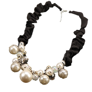 韩国水晶项链女短款毛衣链颈链锁骨链韩版欧美夸张复古配饰装饰品