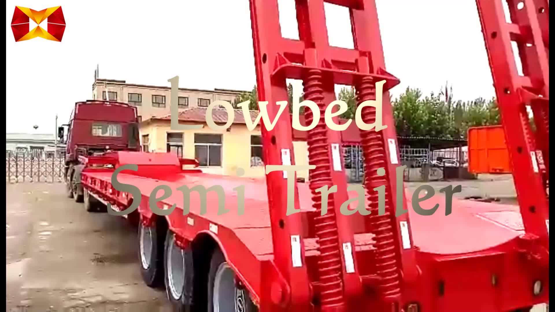 Multi Axle Hydraulic Low Bed Trailer For Carrying Crane,Excavator