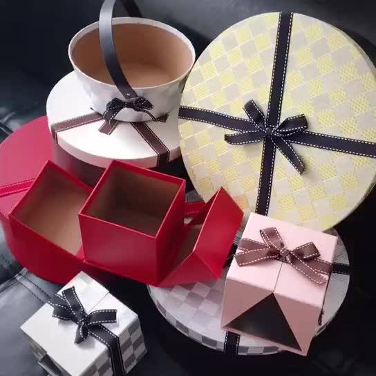 Wholesale Cheap High Quality Cute Pink Carton Box Paper Gift Packing