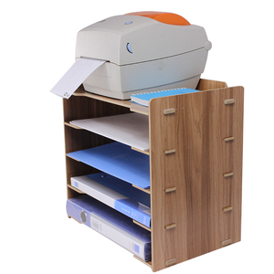 加厚木质桌面办公创意A4文件架座框书本杂志多层资料整理收纳架