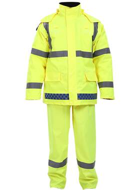 尼超酷交通反光服户外道路施工作业安全反光衣保洁防水工装雨衣