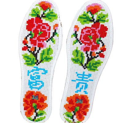 手工刺绣十字绣鞋垫女男士图案