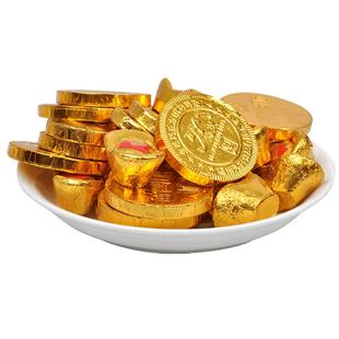 意芙金币巧克力金条散装糖果年货零食烘焙装饰500g（代可可脂）
