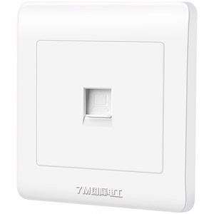 国际电工86型家用墙壁插座信息宽带网络网线面板一位单口电脑插座