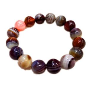 正宗南京天然雨花石手链缠丝玛瑙原石玉髓奇手串礼品送男女批