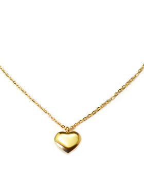 ins日韩风迷你爱心金色短项链