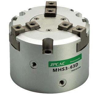 二爪三爪四爪气动手指气缸机械手夹爪MHS3-20D/25D/32D/40D/50D