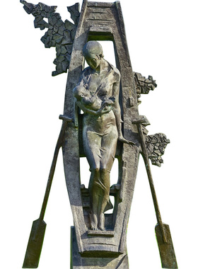 玻璃钢母子定制田园风景观雕塑