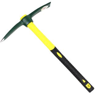 猛士碳钢锻造淬火大号登山镐鹤嘴锄洋镐车用逃生户外野营冰钓工具