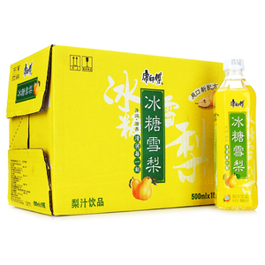 包邮 康师傅冰糖雪梨 500ml*15瓶 整箱 果汁果味饮料