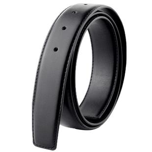 男士皮带不带头针扣真皮裤腰带条牛皮平滑扣青年无头皮带打孔带身