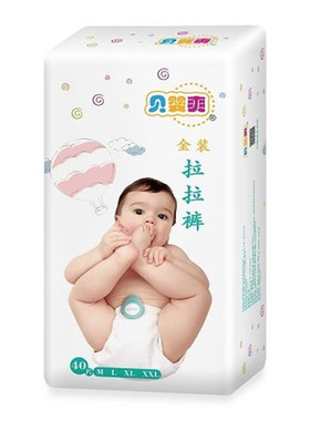 贝婴爽拉拉裤金装透气尿不湿通用