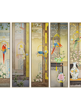 沙发背景墙挂画客厅装饰画新中式