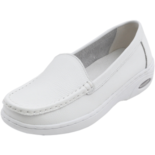 内联升女鞋皮面护士鞋（气垫）舒适透气休闲鞋工作鞋1344C