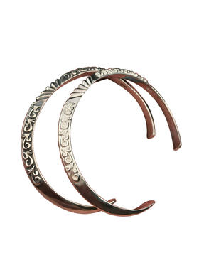 日本唐草开口复古风立体手环