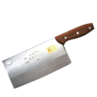 高密合金钢免磨快刀切肉切片切菜刀专业酒店厨房家用手工锻打刀具