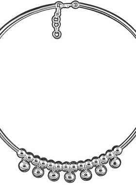 原创s990足银手工项圈情人节礼物