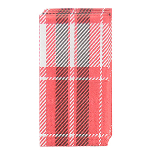 3层10张ins风小包装纸巾红色苏格兰格纹手帕纸经典彩色印花面巾纸