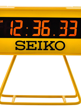 seiko精工正品可口可乐联名款电子钟倒计时码表贪睡闹钟QHL062Y