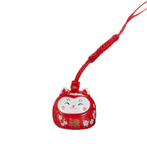 包邮手机御守挂件挂饰日本招财铃铛手机U盘挂坠吊坠水音铃招财猫