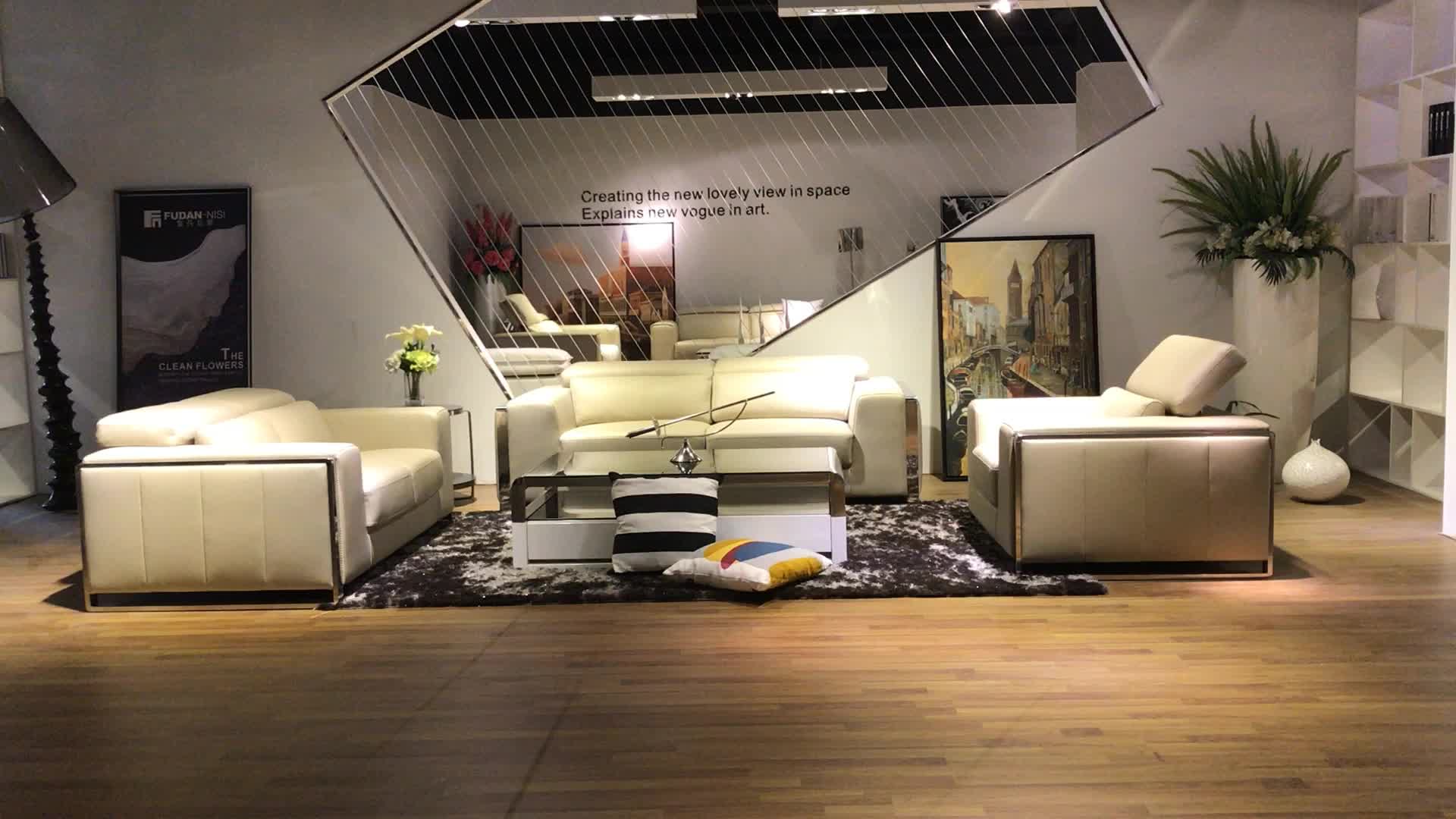 Foshan Furniture Living Room Used Genuine Leather Sofa Foshan Furniture Living Room Used Genuine Leather Sofa