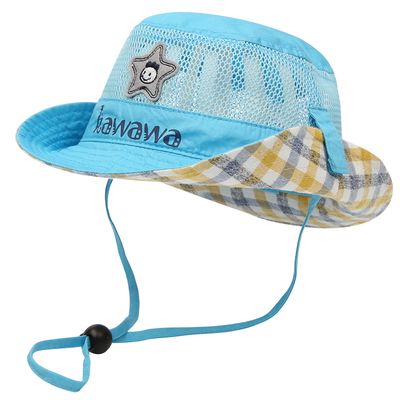 夏天网眼遮阳女童透气镂空盆帽