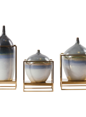 白色人物雕塑摆件样板房软装饰品