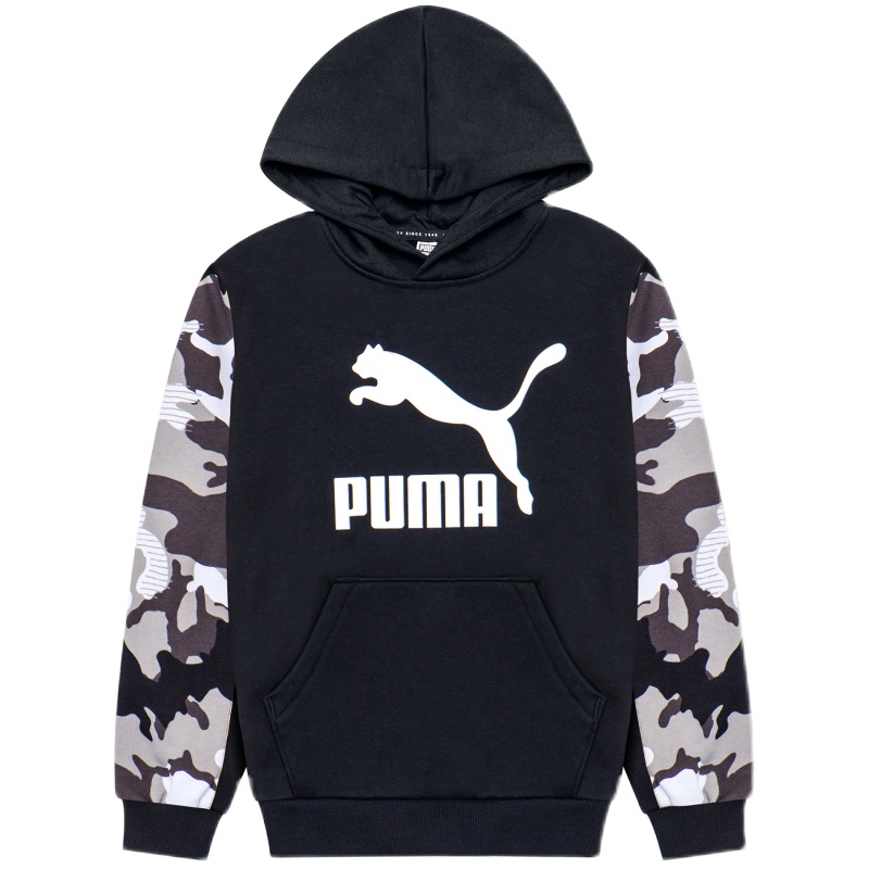 PUMA 彪马 儿童加绒圆领/连帽卫衣（104~176cm） 多款