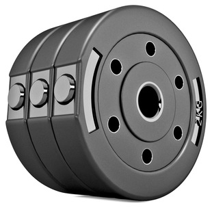 环保哑铃片小孔1/1.5/2/2.5/3kg公斤男士健身家用亚玲片杠铃片