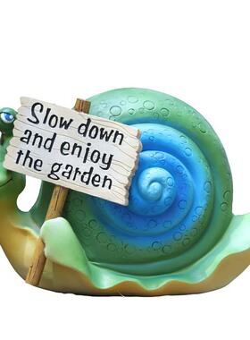 美式乡村风蜗牛树脂工艺品包邮