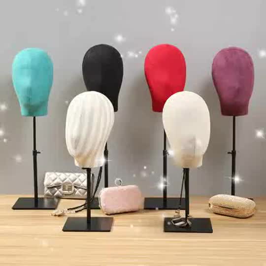 Fabric Covered Mannequin Heads Hats Headpiece Millinery Display Head