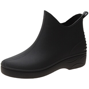 春秋日系时尚雨鞋女短筒雨靴水鞋低帮水靴防滑洗车买菜厨房鞋胶鞋