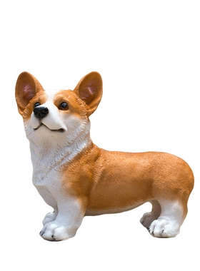 仿真树脂柯基狗电视柜动物雕塑