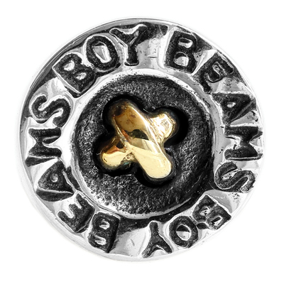 番天记男女士纽扣泰银单只耳钉