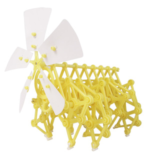 DIY风力仿生兽创意科学教拼装儿童组装风能动力机械兽抖音玩具