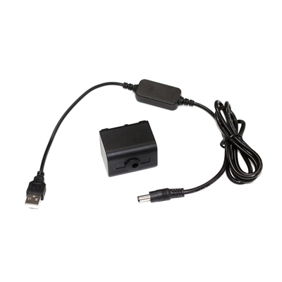 适用索尼DCR-SR40 SR40E摄像机FV70假电池盒DC5.5母+USB 8V线
