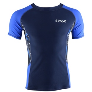 分体游泳衣男款短袖上衣防晒长袖泳裤男生青少年成人男士泳衣套装