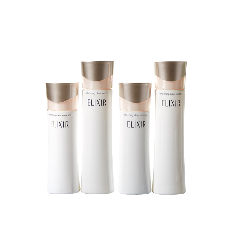 日本购资生堂ELIXIR怡丽丝尔优悦活颜美白保湿黑金化妆水乳液套装_虎窝淘