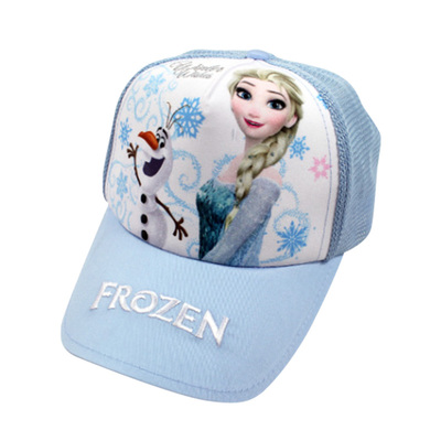 冰雪公主网眼帽但儿童帽子