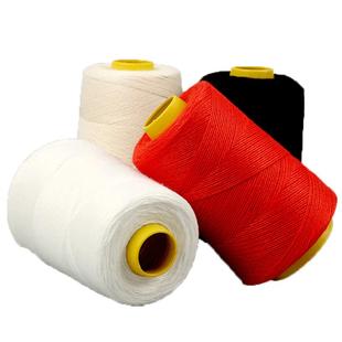 缝被子线白棉线老式手工家用手缝针线大卷缝衣线粗线黑色缝纫机线