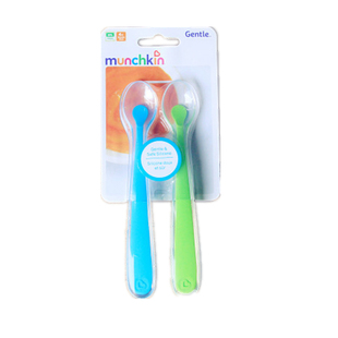 美国munchkin麦肯齐/奇硅胶软勺新生婴儿超软头勺宝宝辅食勺子