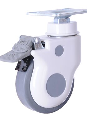 3寸4寸平板医用推车仪器静音脚轮