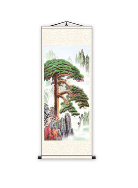 青山楼宇挂画山水画国画